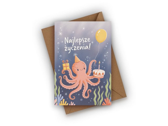 KARTKA URODZINOWA- NAJLEPSZE ŻYCZENIA!