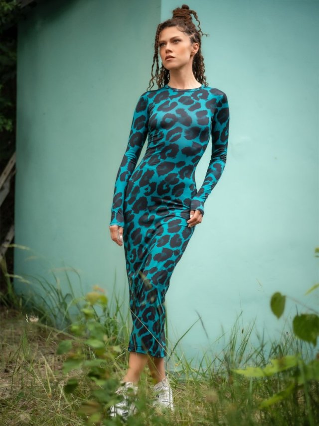 Dopasowana sukienka - Selena Deep Tropic