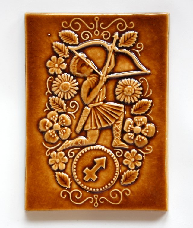 Ceramiczny obrazek Jie GANTOFTA strzelec