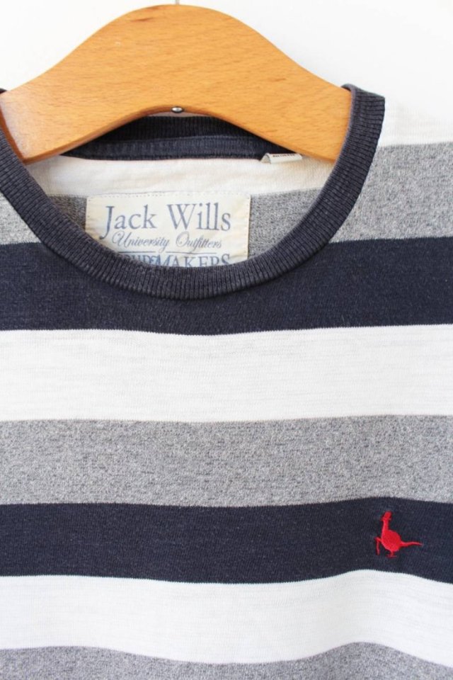 T-shirt vintage Jack Wills England pasy paski