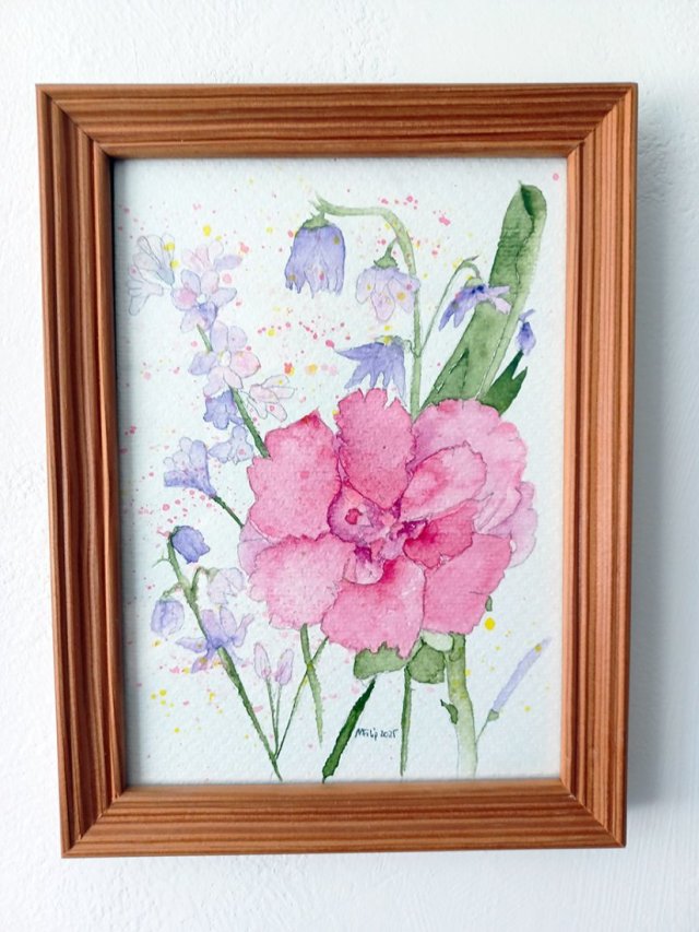 Akwarela w ramie15*20 cm