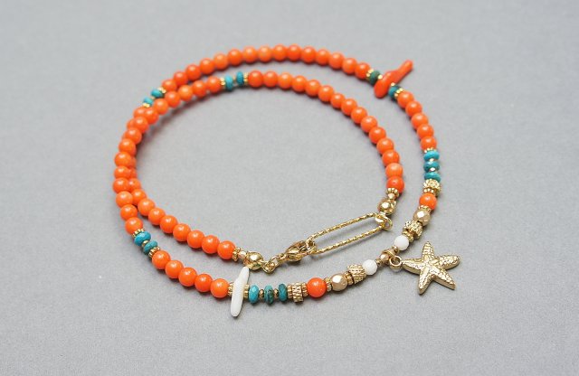 Sea collection - Koral orange /choker/ 28.05.25