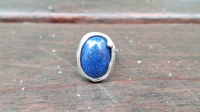 Lapis lazuli - pierścionek regulowany