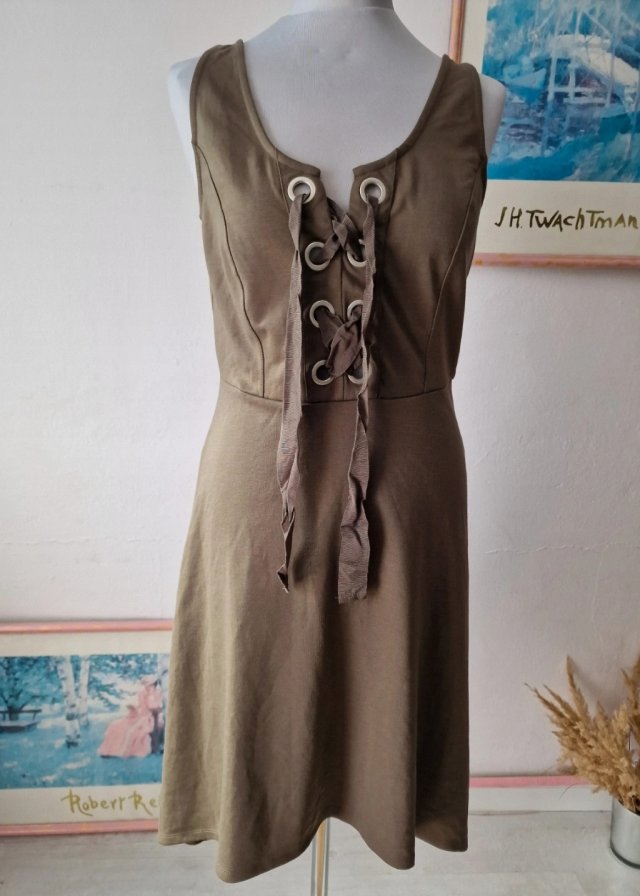 Vices zielona khaki letnia sukienka 40 42