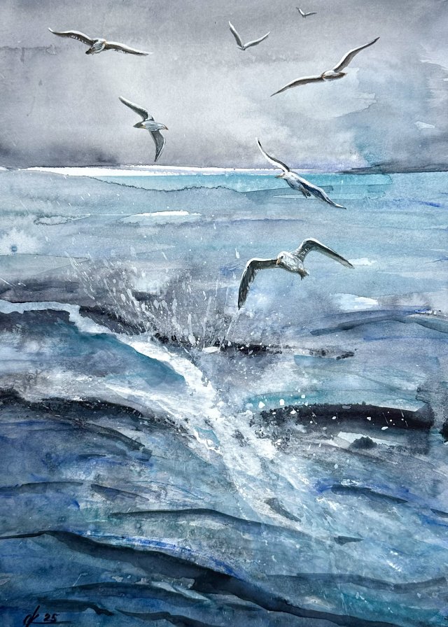 Original Akwarela 42x30cm