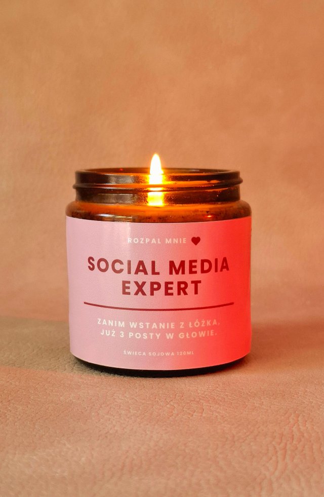 Świeczka sojowa SOCIAL MEDIA EXPERT