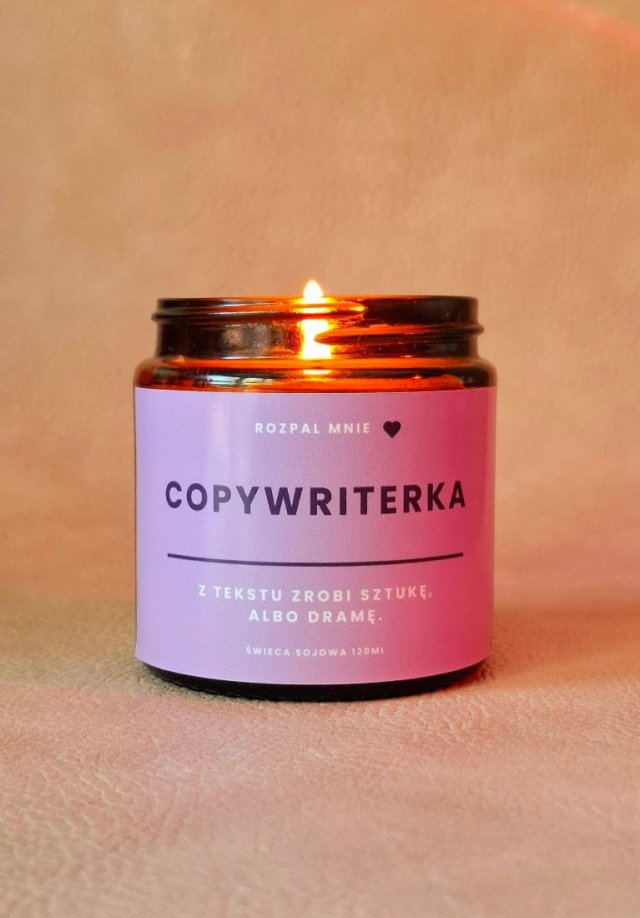 Świeczka sojowa COPYWRITERKA