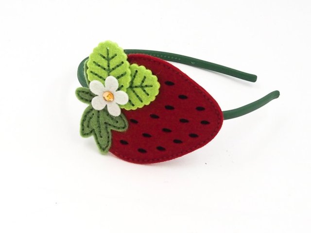 Opaska do włosów truskawka Strawberry