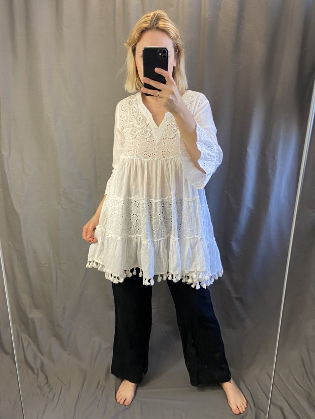 naturalna boho tunika
