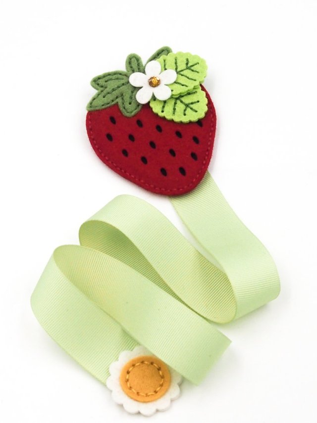 Organizer na spinki do włosów truskawka Strawberry