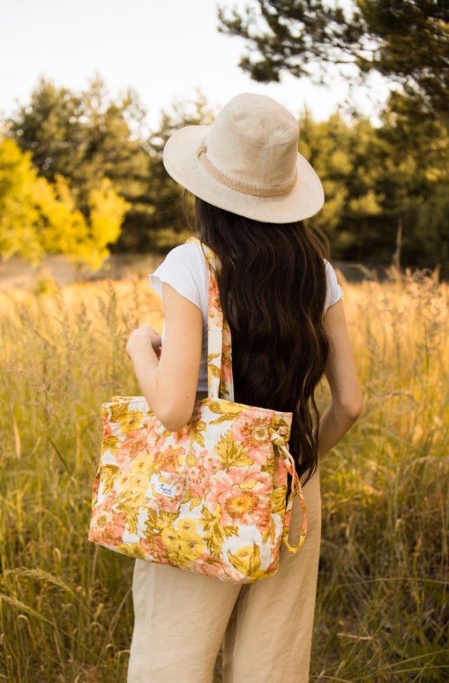 Torba w kwiaty Handmade