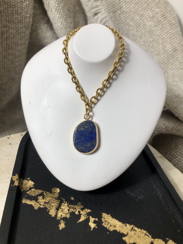 Naszyjnik wisiorek lapis lazuli