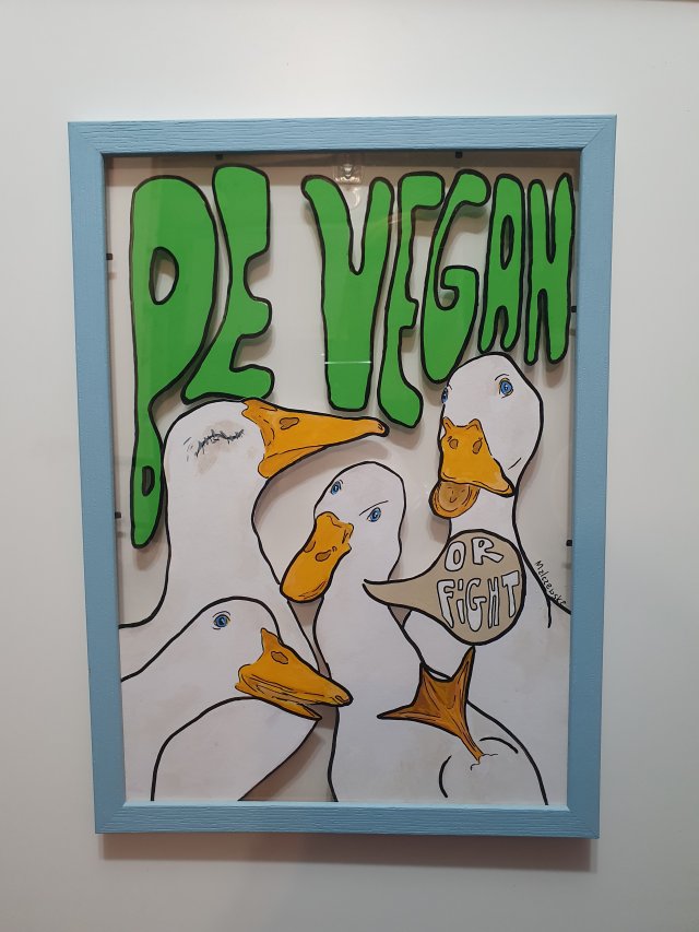 Obraz Grafika BE VEGAN Gęsi