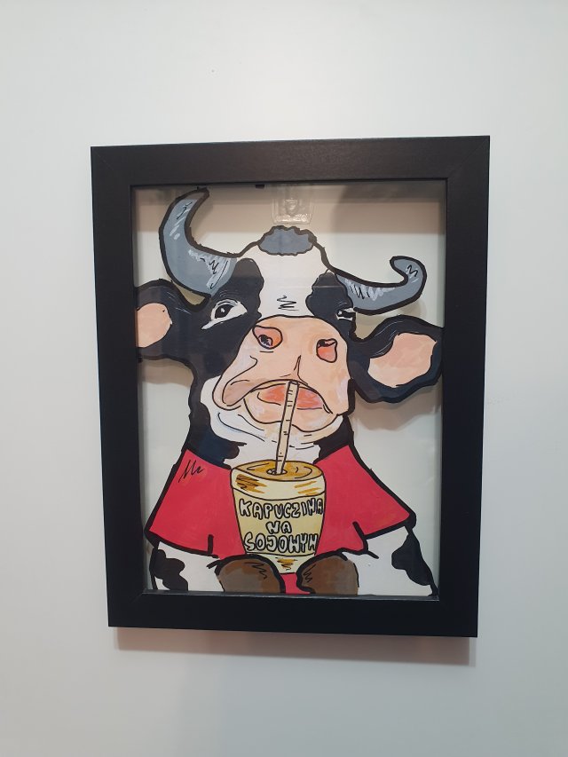 Grafika Obraz OWCA HUMMUS 18x23