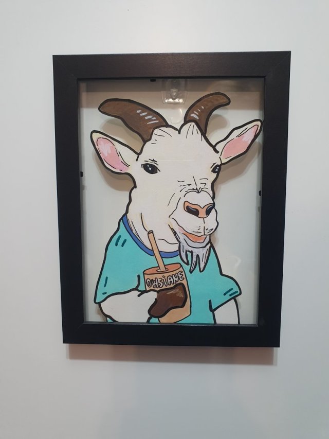 Grafika Obraz KOZIOŁ OWSIANY 18x23