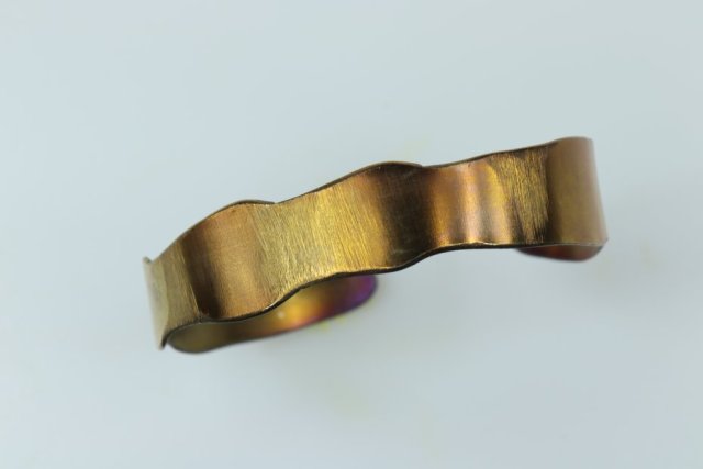 bransoletka tytanowa  "electric gold"