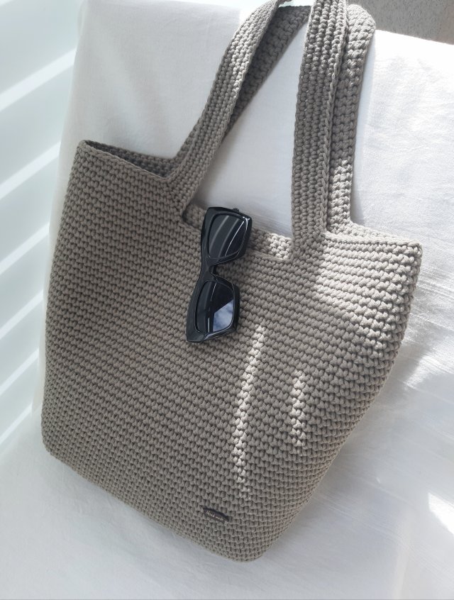 SZNURKOWA TORBA TYPU SHOPPER