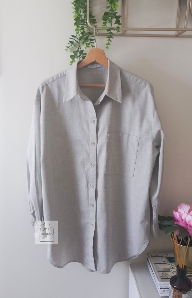 Bawełniano-wiskozowa koszula Reserved