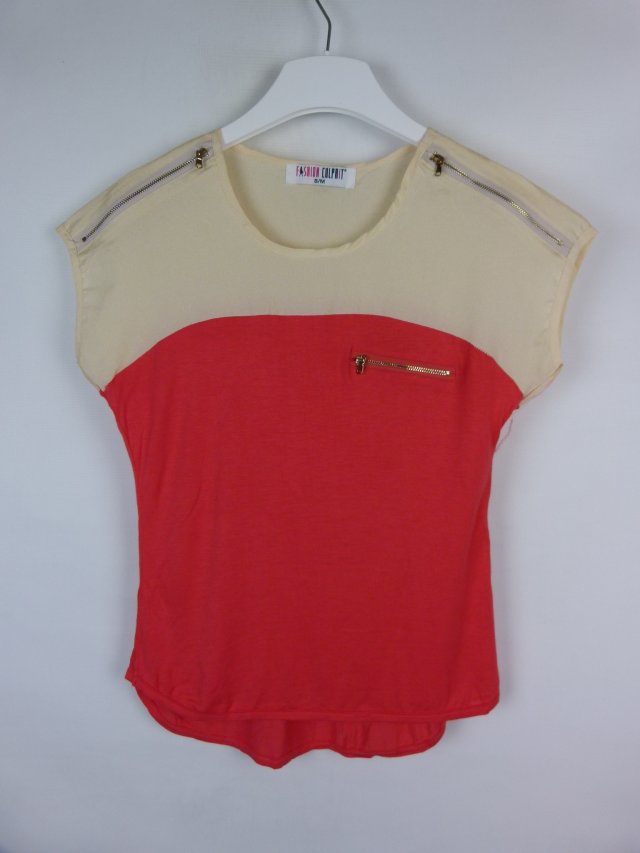 Fashion Culprit bluzka ozdobne zamki S/M