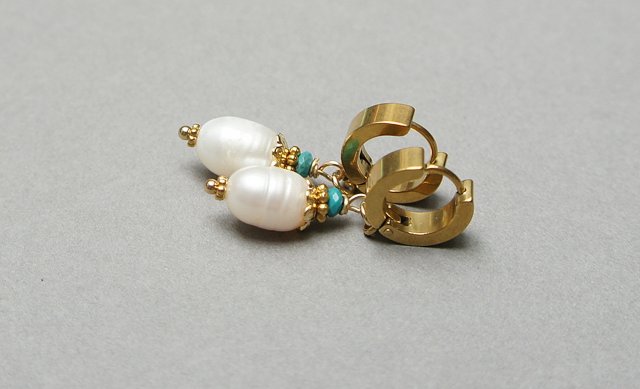 Pearls [white] perły vol. 23 - kolczyki