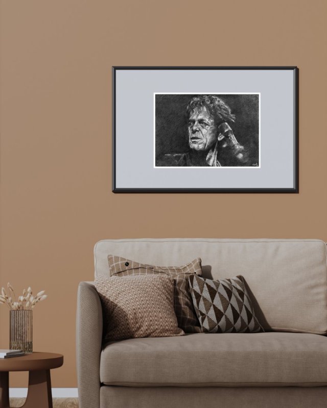 PLAKAT - LOU REED - SERIA IKONY (A3) - wykonany z oryginalnego rysunku, prezent, dla niej niego