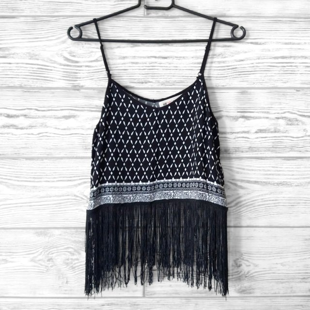 H&M Coachella top z frędzlami
