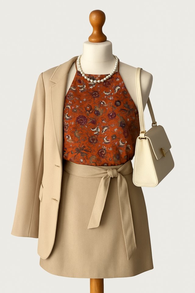 Bluzka boho kwiaty vintage floral print