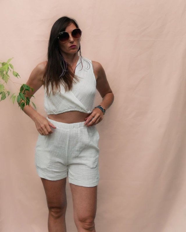 Spodenki - lniany muslin