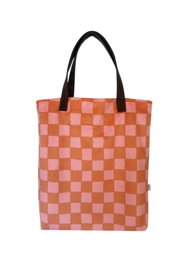 Torba Mr.m Pixel pomarańczowa - uszy skóra naturalna