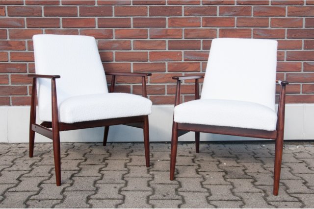 Fotele Lisek 300-190, proj. H. Lis, Polska, lata 60. Po renowacji.