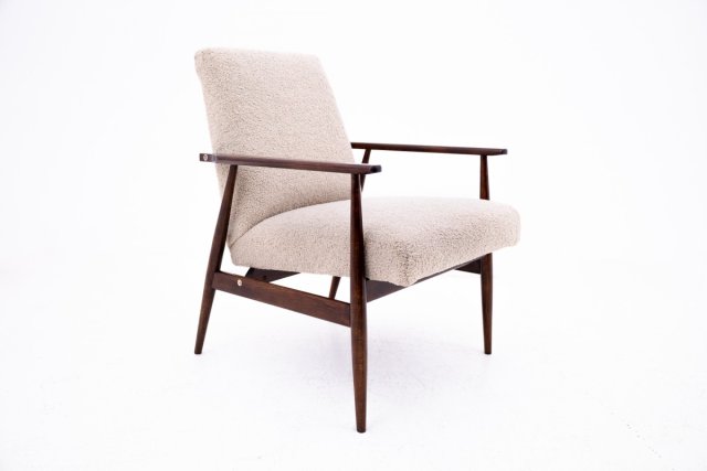 Fotel, model 300-190, proj. H. Lis, Polska, lata 60. Po renowacji.