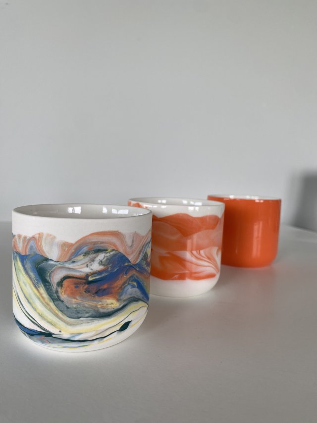 Matowa czarka 250ml PORCELANA
