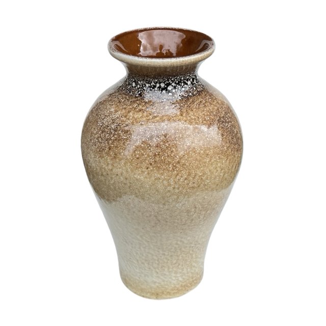 Wazon ceramiczny vintage – szkliwienie reaktywne, Niemcy, lata 60/70.