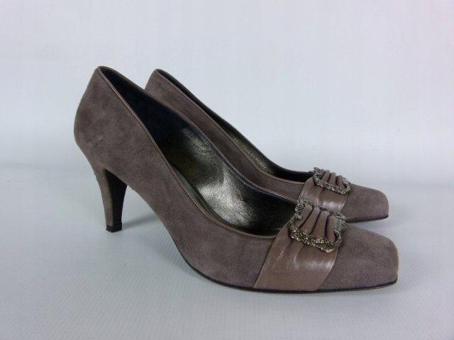 Balenciaga Elbel skórzane czółenka skóra 39 26,5 cm