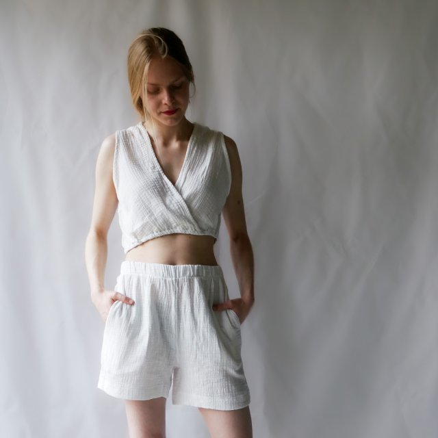 TOP - lniany muslin