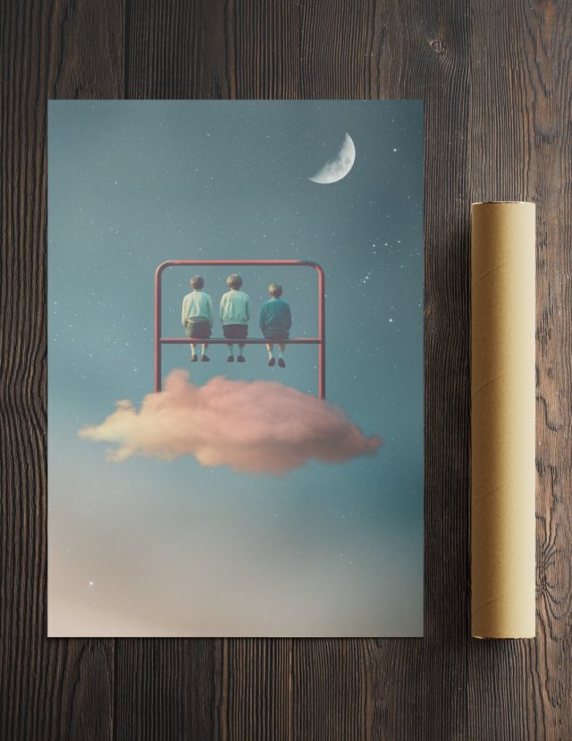 Plakat minimalistyczny - Trzepak ( A3 - 29,7x42 cm )