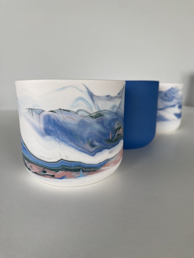 Matowa czarka 250ml PORCELANA