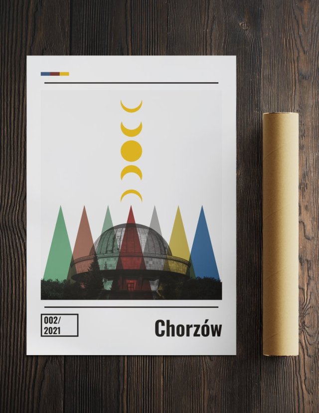 Plakat midcentury - Chorzów ( 30x40cm )