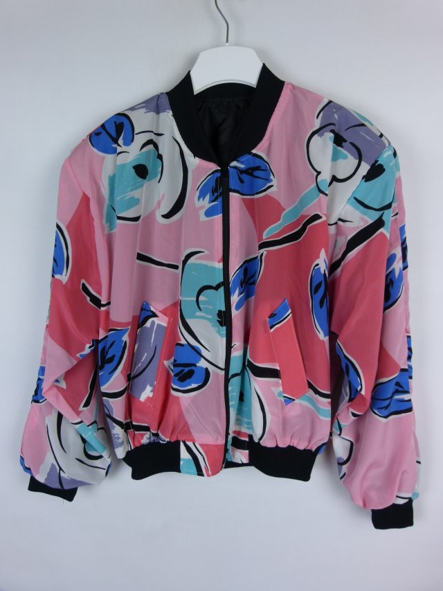 Damska kurtka wielokolorowa bomber - M / L