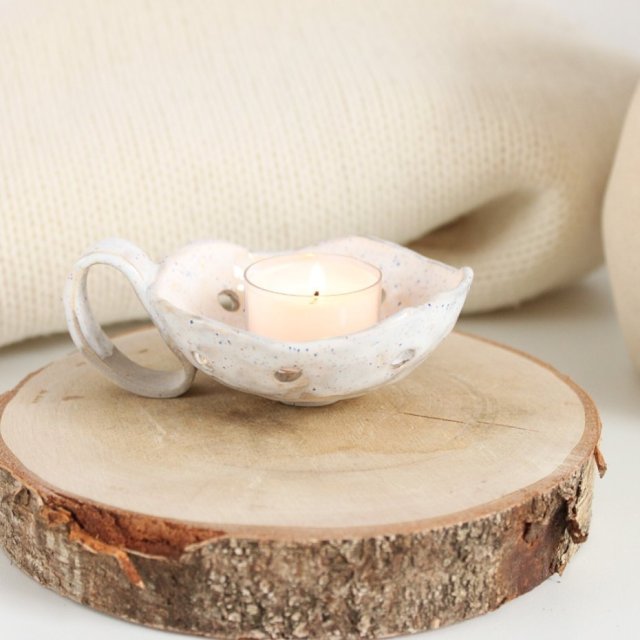 Świecznik, kadzielnica, podstawka na tealight, ceramika