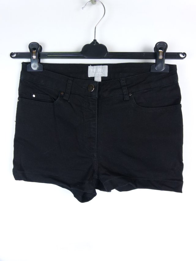 PURE czarne spodenki szorty UK 8R / EU 34R as 70 cm