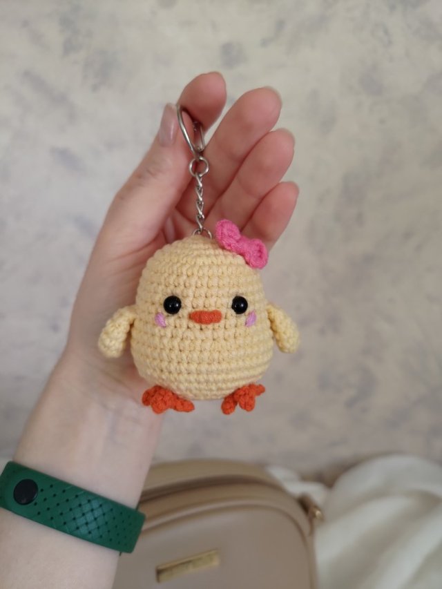 Brelok mała kura, Brelok kurczaczek, Prezent dla dziecka