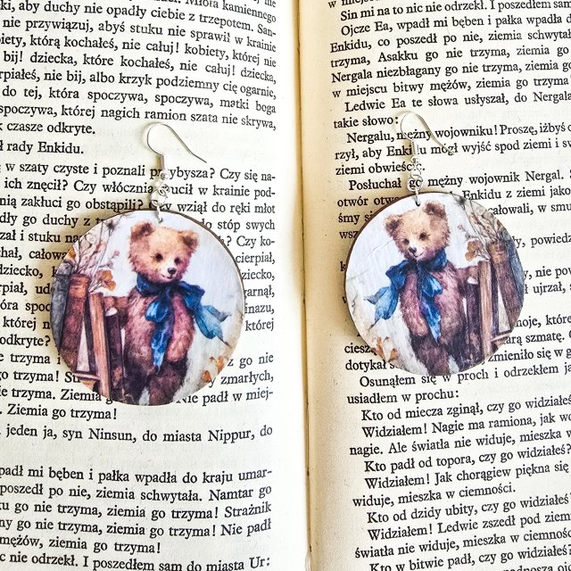 Kolczyki wiszące - Misie