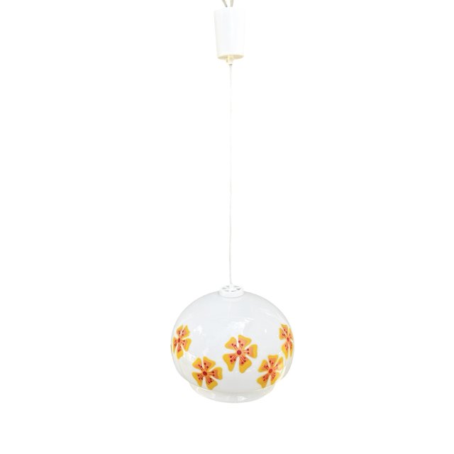 Lampa wisząca, VEB Beleuchtungsglaskombinat Görlitz, Niemcy, lata 70.