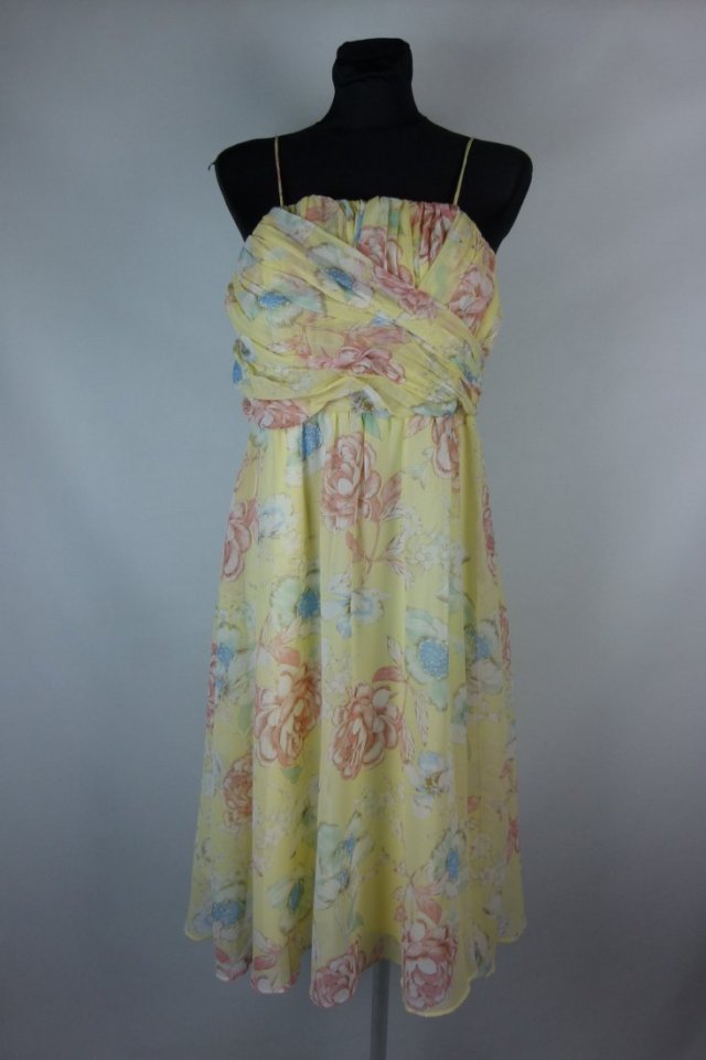 Boohoo letnia szyfonowa sukienka midi 12 / 38