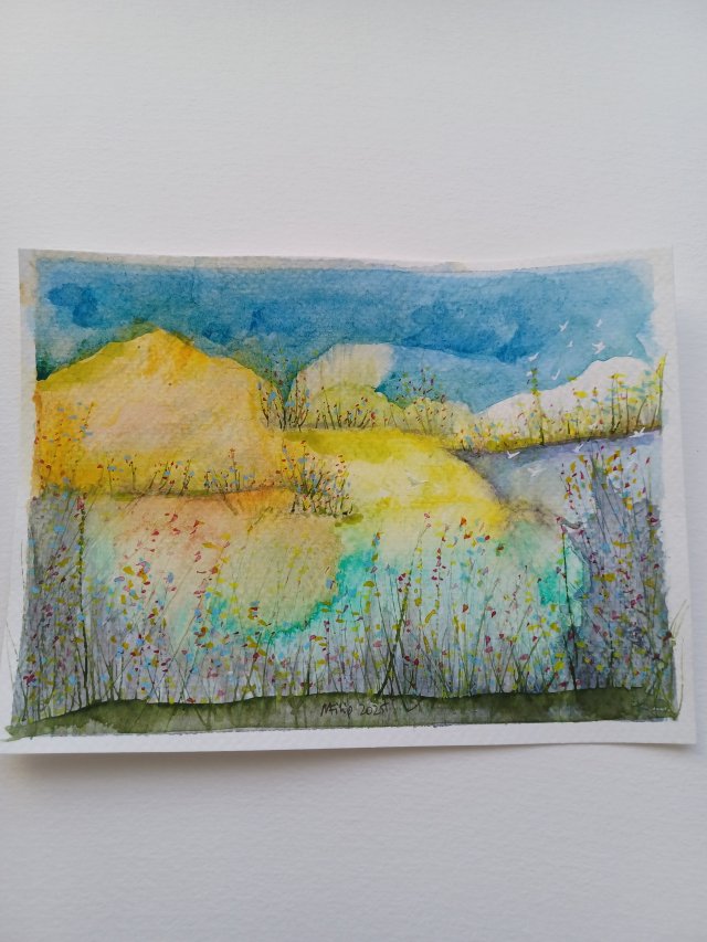 Akwarelka Pejzaż 18*13 cm