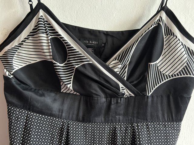 SILK TED BAKER LONDON  JEDWABNA FIRMOWA Elegancka wizytowa  Sukienka NA Ramiączka