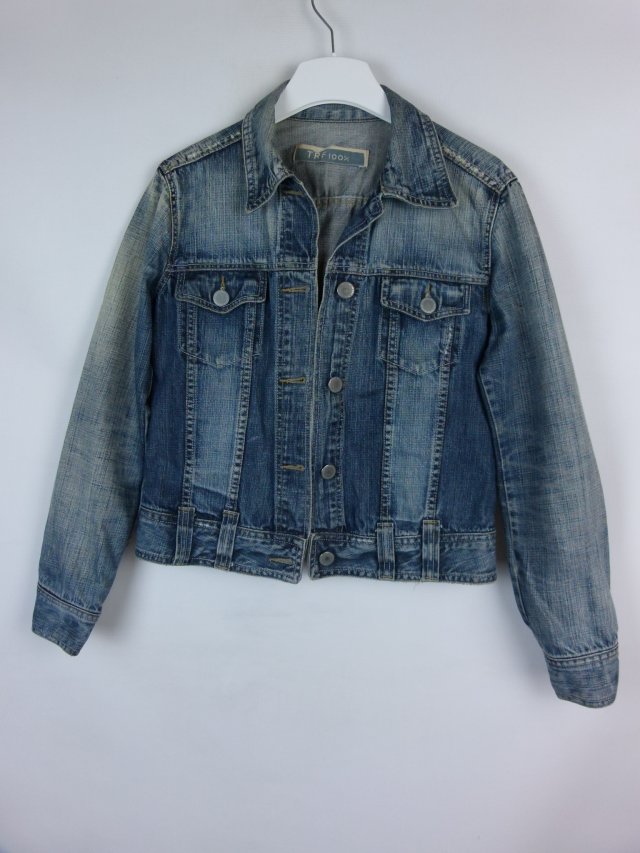 ZARA TRF damska kurtka katana jeans vintage / L