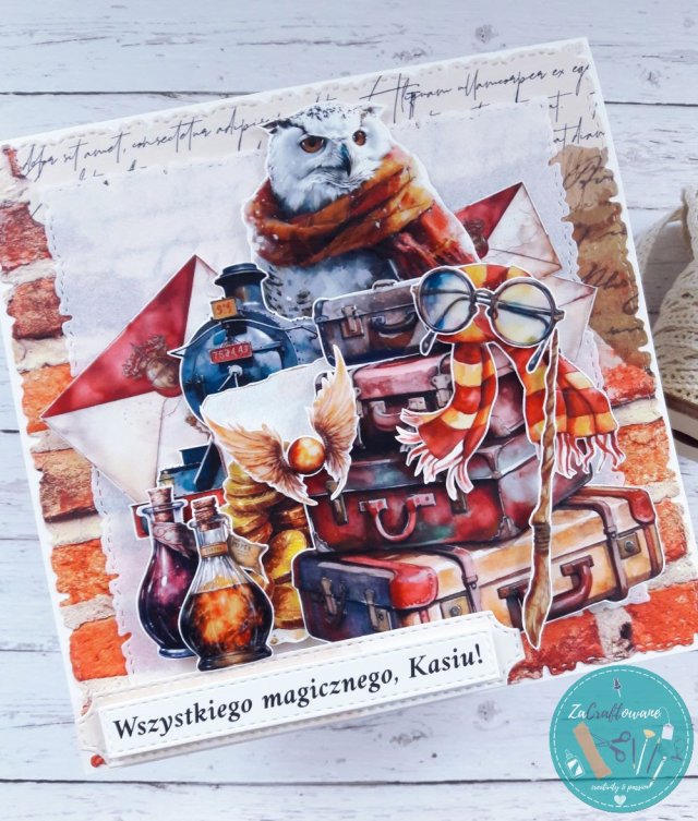 Kartka urodzinowa z motywem Herry'ego Pottera, personalizacja
