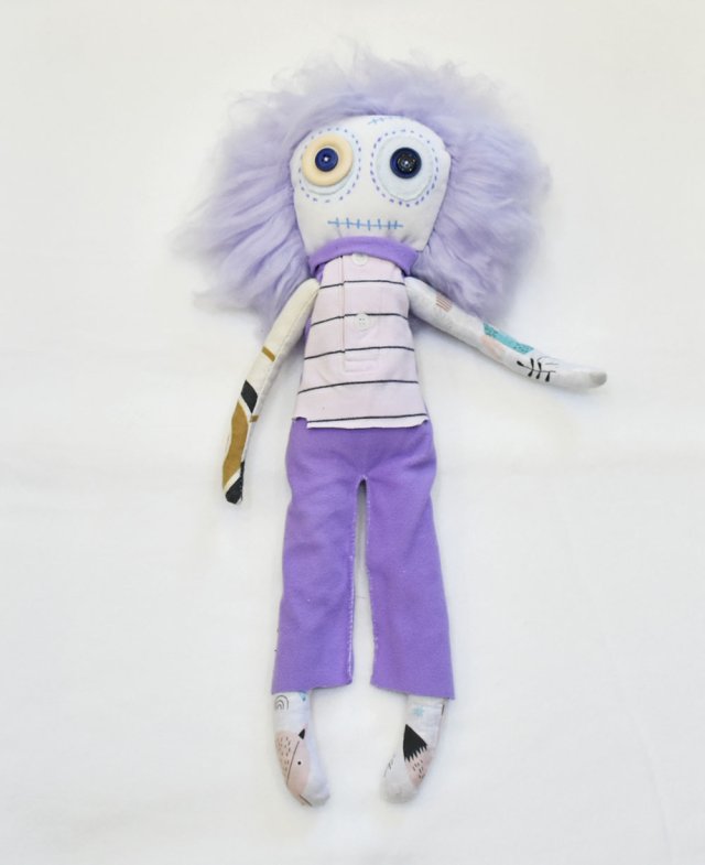 Lavender Soul – lalka upcycling od NastyCrazyToys - Lalki inne niż wszystkie